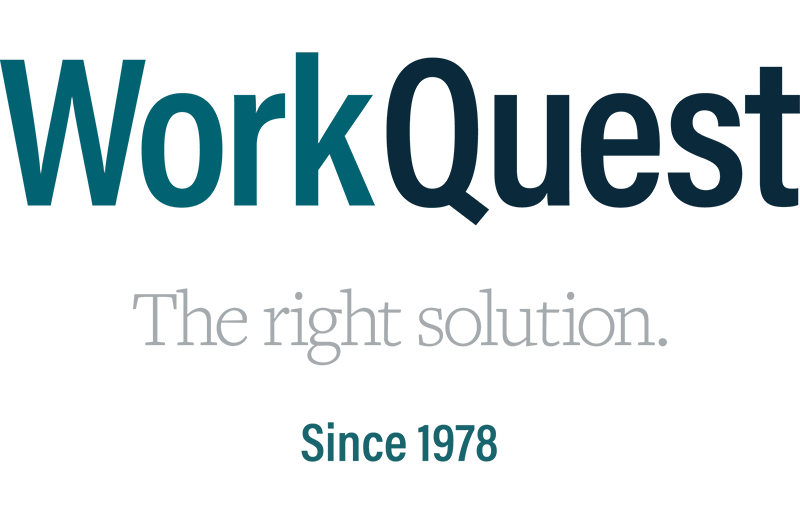 WorkQuest logo with tagline